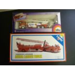 Two Boxed Diecast model Fire Engines to include; 1:55 scale Siku Super Serie 3720, Corgi American
