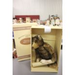 A 1995 limited edition brown tipped teddy bear, boxed, with certificate