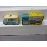 Boxed Corgi 428 Smith's Karrier Mister Softee Ice Cream Van in vg condition with minimal paint loss,