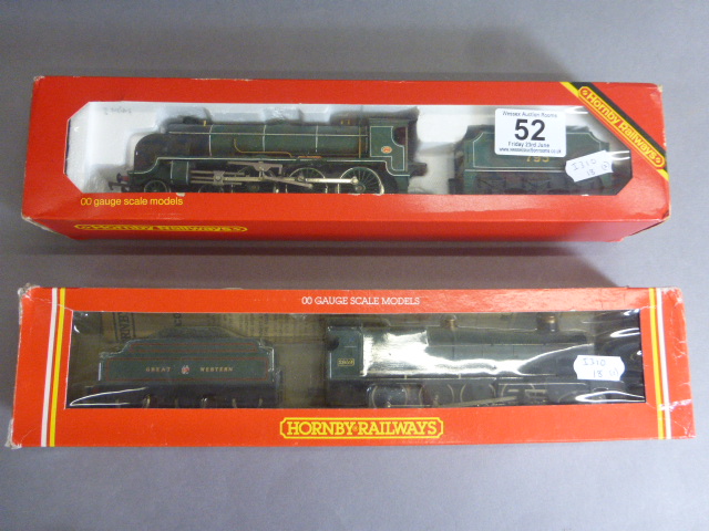 Two boxed Hornby OO gauge locomotives to include R154 SR Loco Sir Dinadan and R532 GWR Locomotive