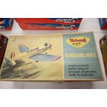 Boxed Triang Cox Fledgling mk 2 plastic model kit with instructions, built