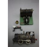 Bing O gauge LMS locomotive with GBN mark plus a ESL Signalling Equipment stationary steam engine