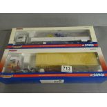 Two boxed Corgi ltd edn Hauliers of Renown vehicles to include CC13416 MAN TGA XXL Skeletal