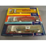 Three boxed Corgi ltd edn vehicles to include CC13107 Volvo F88 Sheeted Flatbed Trailer Pollock