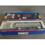 Two boxed Corgi ltd edn Hauliers of Renown vehicles to include CC13420 MAN TGA Curtainside Woody's