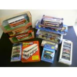 Ten boxed model vehicles and sets to include EFE & Cararama plus a boxed Dinky Kit die cast metal