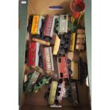 16 Hornby O gauge items of rolling stock to include Liverpool Cables, McAlpine x 2, SAXA Salt,