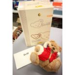 A 2007 Steiff Christmas Benjamin bear, boxed