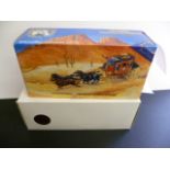 Two Boxed Matchbox Models of yesteryear Diecast models to include; Wells Fargo Stagecoach 1875