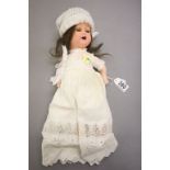 Heubach Koppelsdorf bisque headed composition doll marked 342 - 0 germany to back of head, teeth &