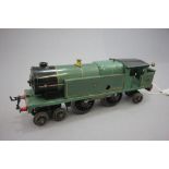 Hornby O gauge clockwork NO 2 Special Tank Locomotive GWR 2221, no key, paint loss