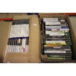 38 Play Station PS2 console games and 12 X Box games