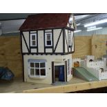 Large dolls house in the form of a pub Mr Darlington in gd overall condition