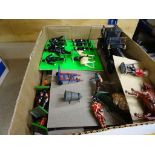 A collection of 100+ figures, metal and plastic, mostly handmade, but a few Lone Star, Britains,