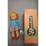 Boxed 'Rosebud' doll, clothed, and in original box