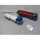 Two Dinky Supertoys diecast commercial vehicles to include Leyland Octopus and Foden, repainted,