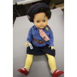 A vinyl Pedigree doll dressed in a Guides uniform