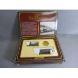 Boxed Hornby OO gauge R763 Ex-Caledonian LMS 4-2-2 No. 14010 outer box tatty