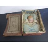 Boxed Tee Wee Hand Baby The Living Doll Armand Marseille puppet with doll part of quilt