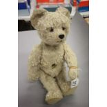 A Schuco Yes/No Bear c1940's 'Beige Mohair', inoperable music box with some wear but generally