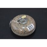 Vintage Novelty Granite Curling Stone Paperweight