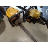 Petrol bush/hedge trimmer and petrol chain saw