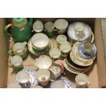 Box of mixed ceramics to include part teaset etc