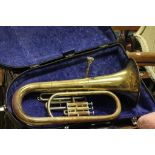 Earlham Euphonium French made with hard case (blue velvet interior) and comes with a mouth piece