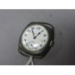 Vintage gents hallmarked silver Zenith wristwatch