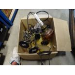 Mixed Lot comprising Lights and Leather Bag