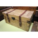 Wooden Box in the form of a Travelling Case