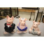 Three Wade Natwest pigs