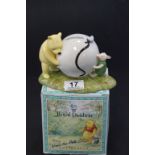 Boxed Royal Doulton Winnie the Pooh Moneybox ' Pooh's Blue Balloon '