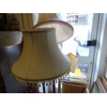 Oak Standard Lamp, Gilt & Onyx Standard Lamp and one other Lamp