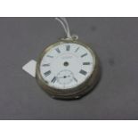 Hallmarked silver pocket watch