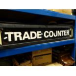 Trade counter sign