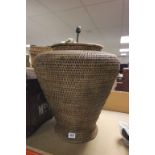 Large wicker lamp