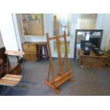 Large waxed & polished artist easel