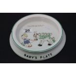 Mabel Lucie Attwell Baby's Plate by Shelley