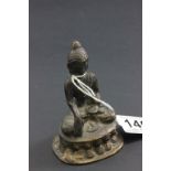 Vintage cast bronze statue of Buddah