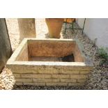 Stone planter rectangular form