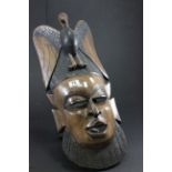 Large carved wooden Tribal mask