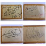 Music Autographs - Autograph book pages signed by The Rolling Stones