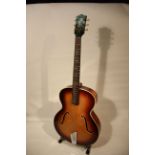 Guitar - Hofner Senator archtop for restoration 1958 Yr, neck slightly out of pocket, no bridge,