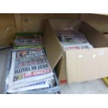 Football newspapers, a large collection of football 'specials' mostly 1990's onwards, many different