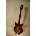 Guitar - Audition 7003 Electro acoustic thinline Teisco 1960s in great original condition, MIJ