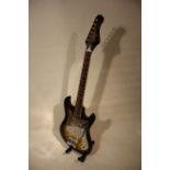 Guitar - Audition electric guitar, Made in Japan, 1960's, gold foil pickup in gd original condition