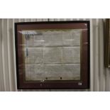 Framed and Glazed Indenture dated 1772