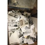 Large Box of Black and White Photographs including Military Interest