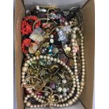 Tray of Mixed Costume Jewellery